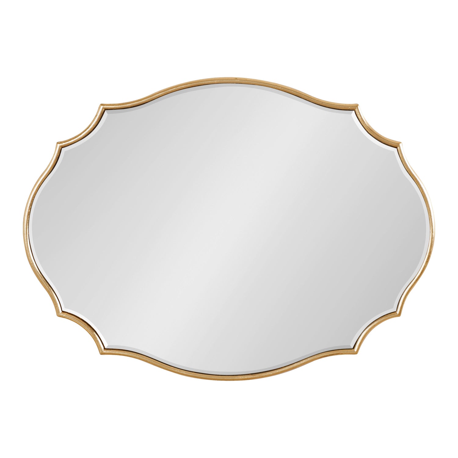 Leanna Scalloped Oval Wall Mirror