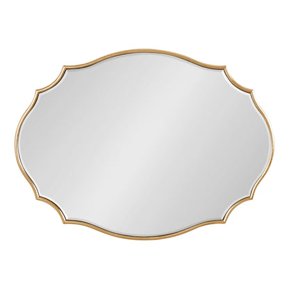 Leanna Scalloped Oval Wall Mirror