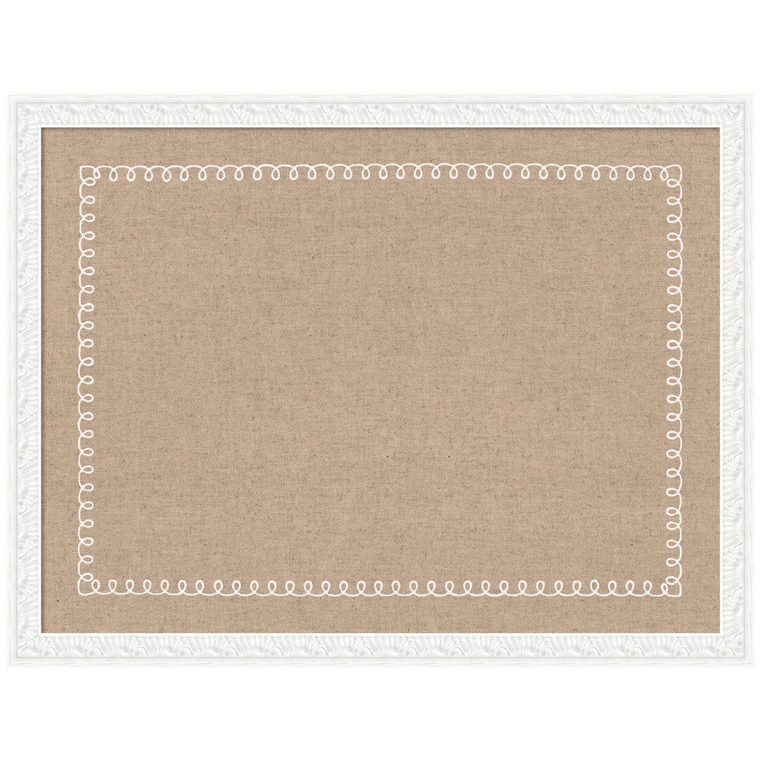 Pinboard White Scalloped Edge