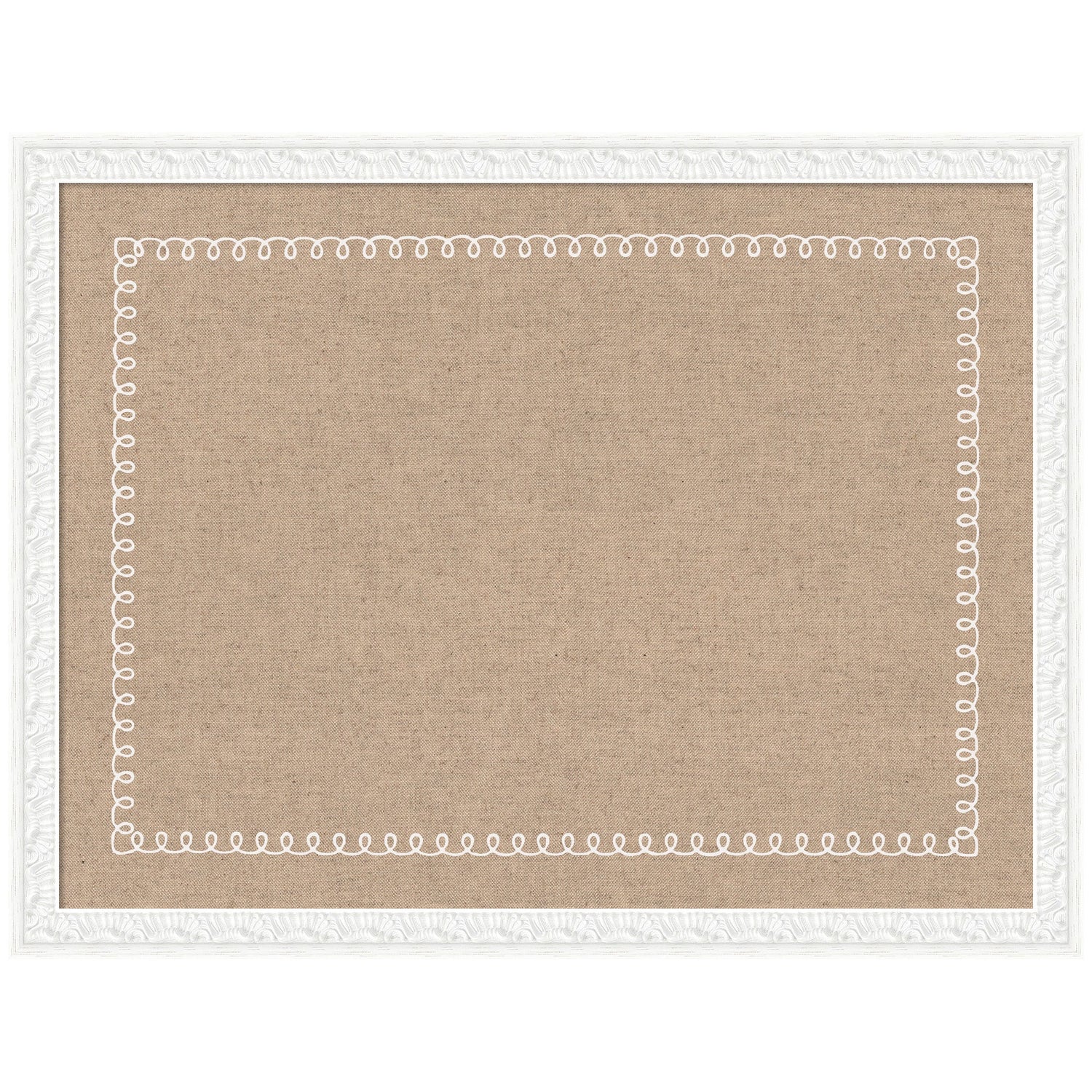 Pinboard White Scalloped Edge