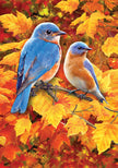 Fall Bluebirds-Flag