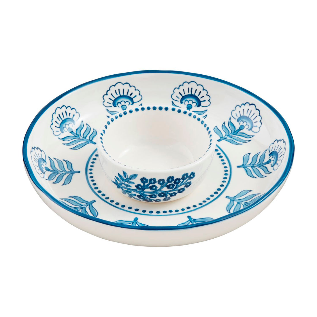 Block Print Chip &amp; Dip Set