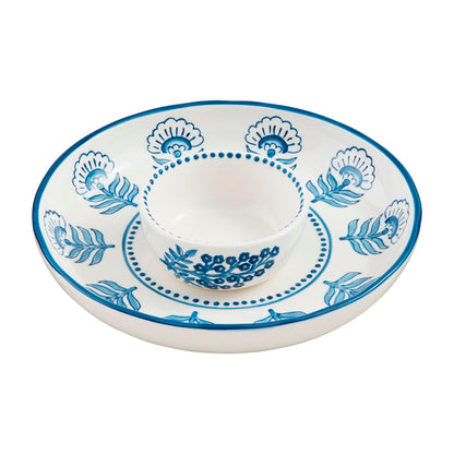 Block Print Chip &amp; Dip Set