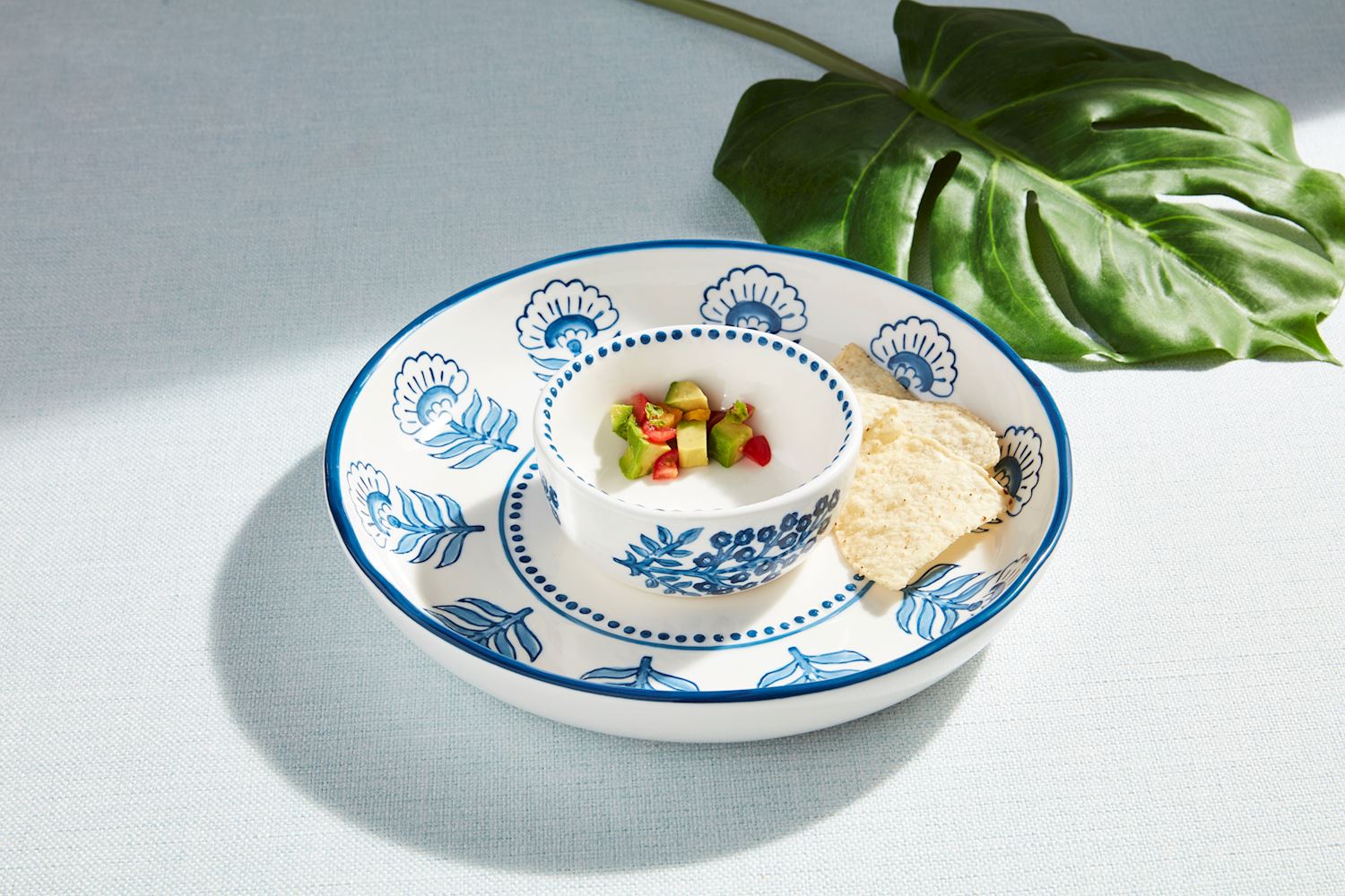 Block Print Chip &amp; Dip Set