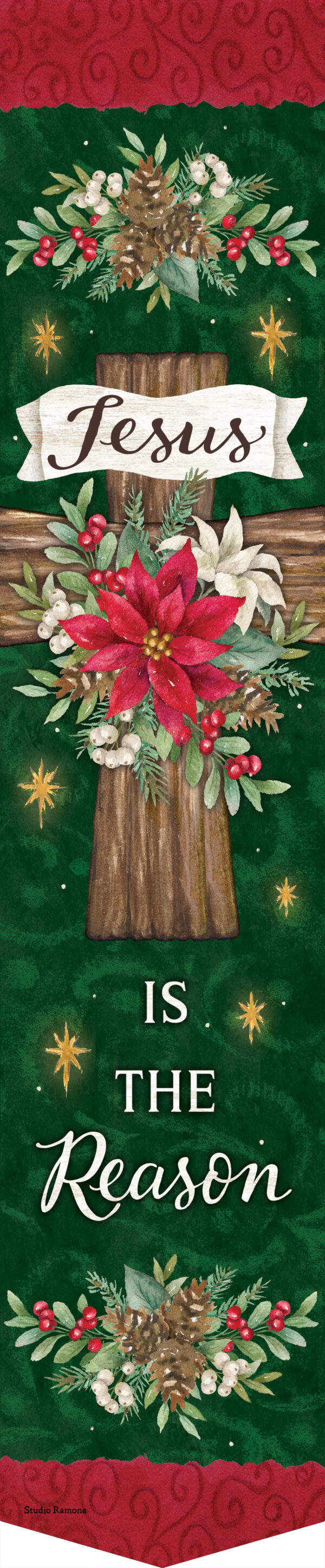 Poinsettia Cross-Door Expression