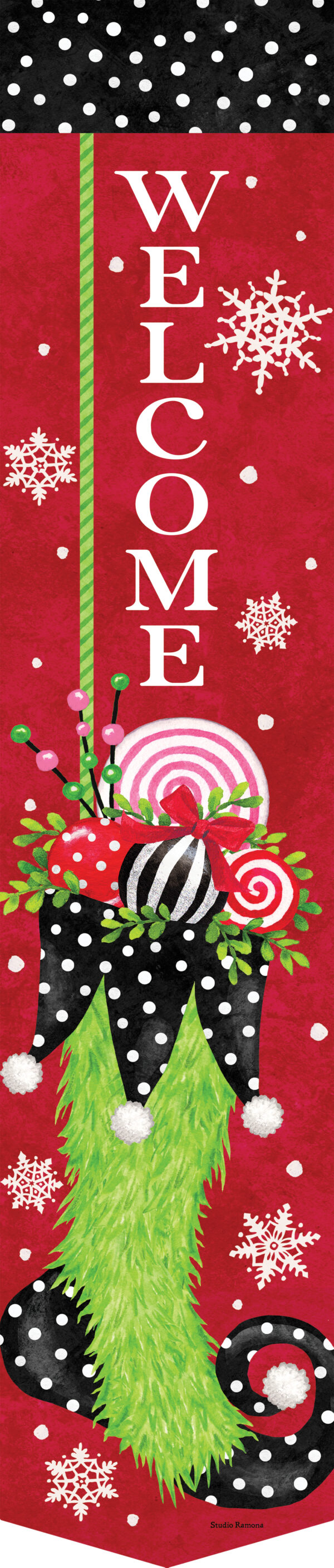 Whimsical Stocking-Door Expression