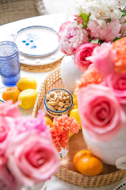 Blooms Block Print Tidbit Bowls