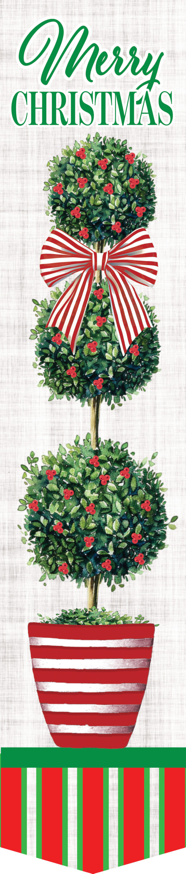 Christmas Topiaries-Door Expression