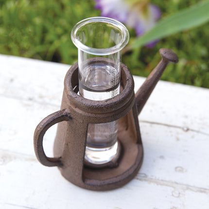 Watering Can Tabletop Rain Gauge