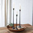 Set of Three Chaplins Taper Candle Holders