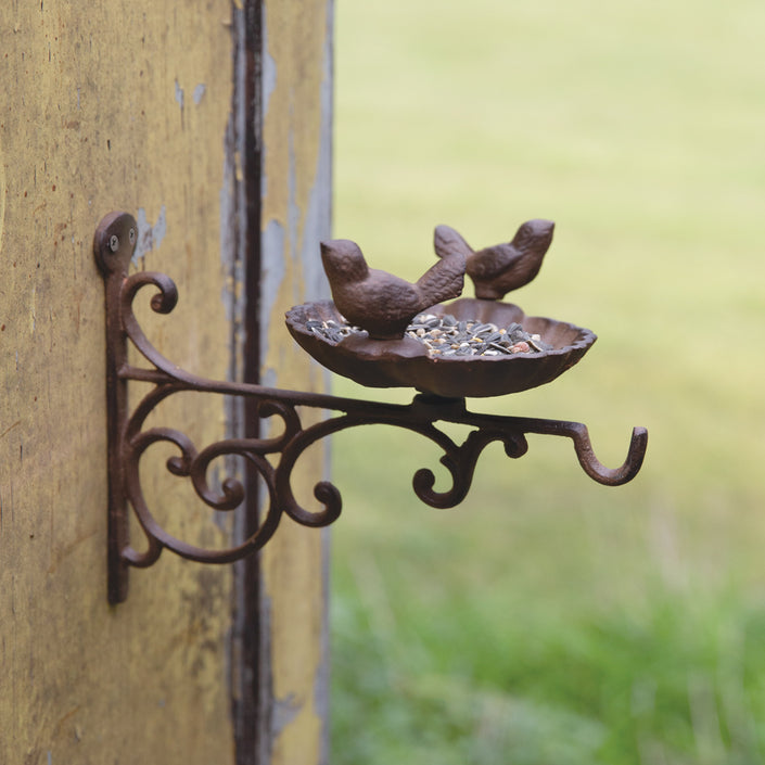 Wall-Mounted Rotating Bird Feeder Station