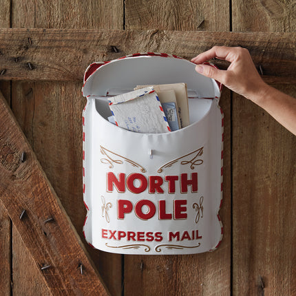 North Pole Express Mail Hanging Mailbox