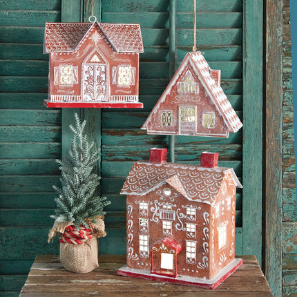 A-Frame Gingerbread Luminary