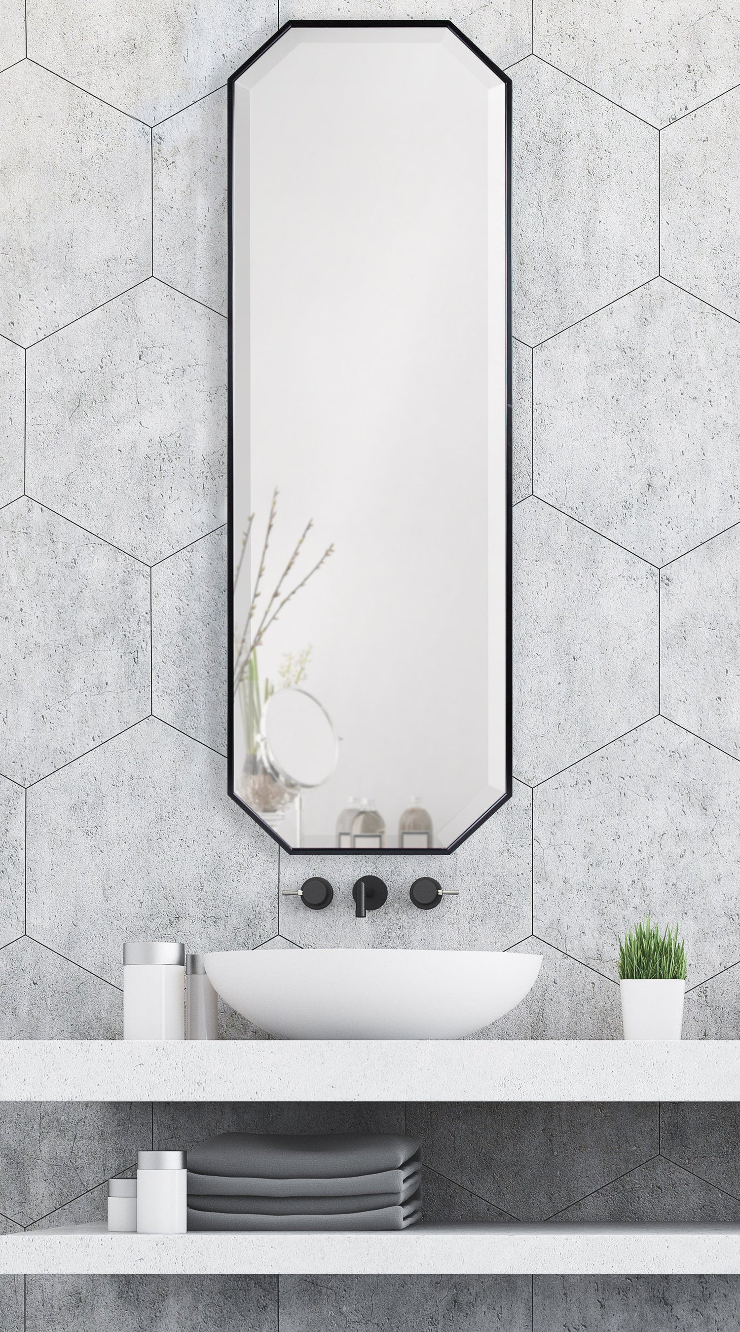 Rhodes Octagon Framed Wall Mirror