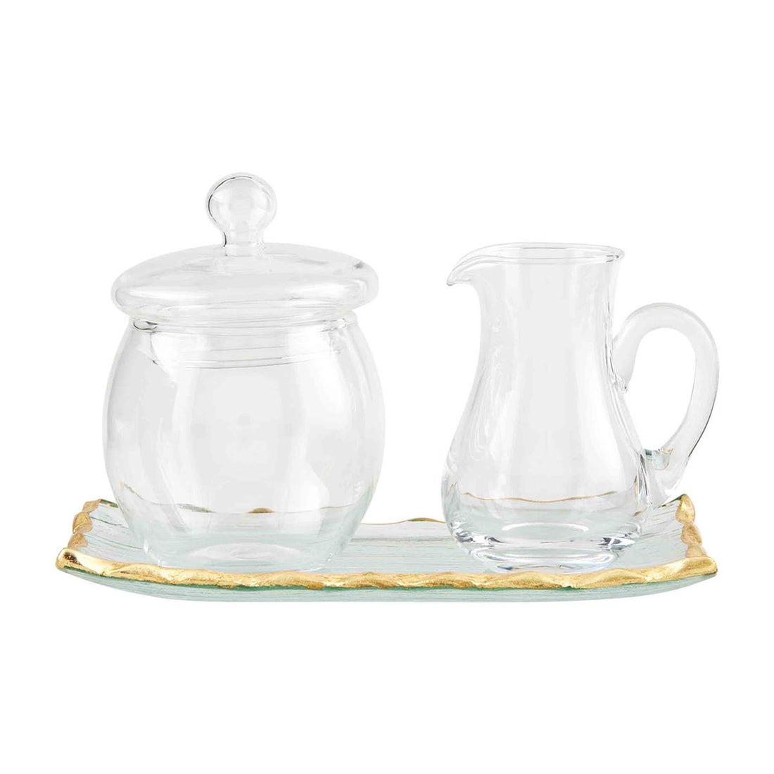 Gold Edge Cream &amp; Sugar Set