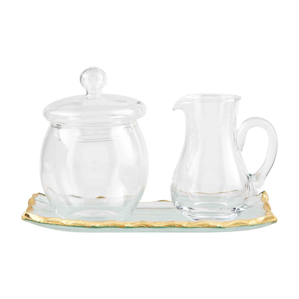 Gold Edge Cream &amp; Sugar Set