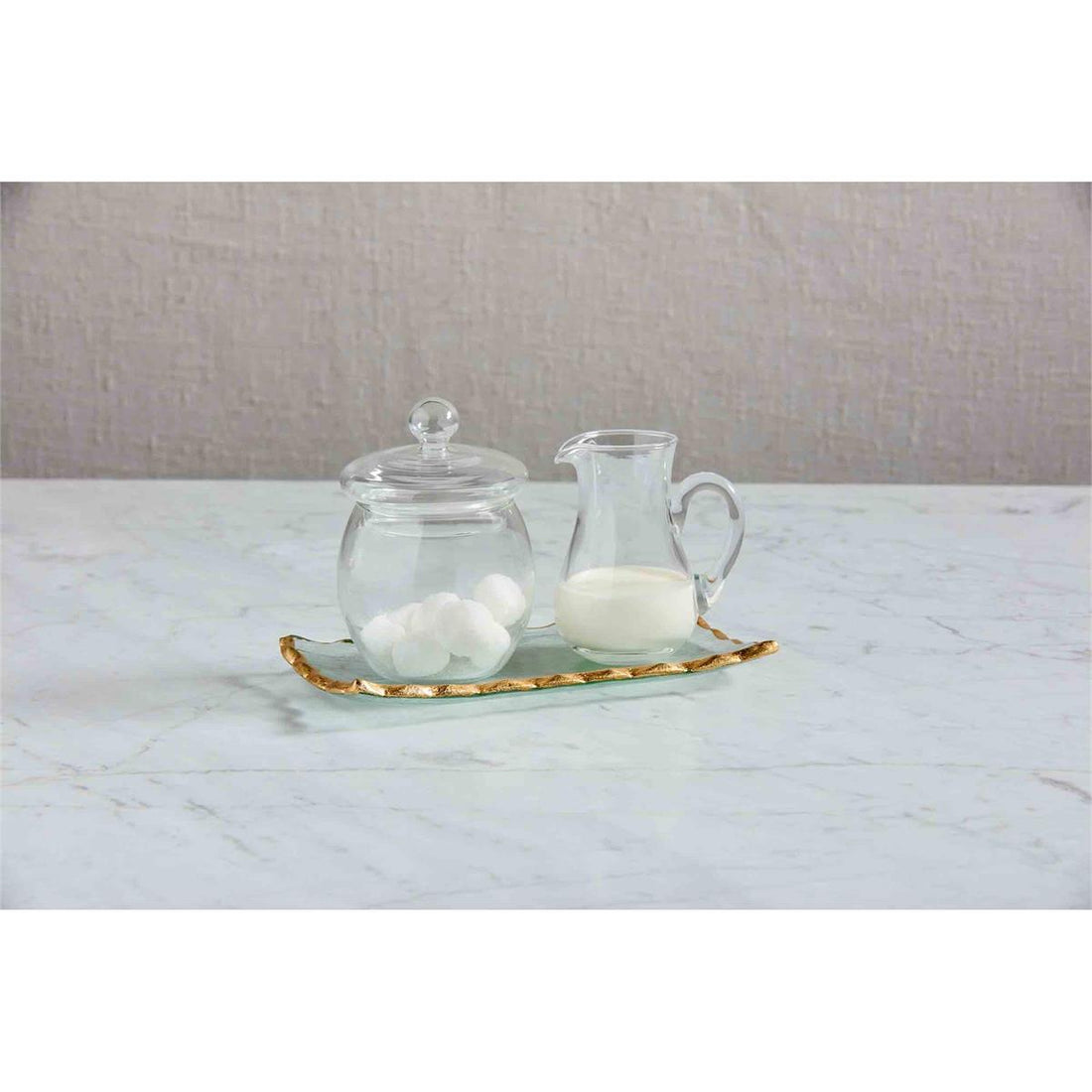 Gold Edge Cream &amp; Sugar Set