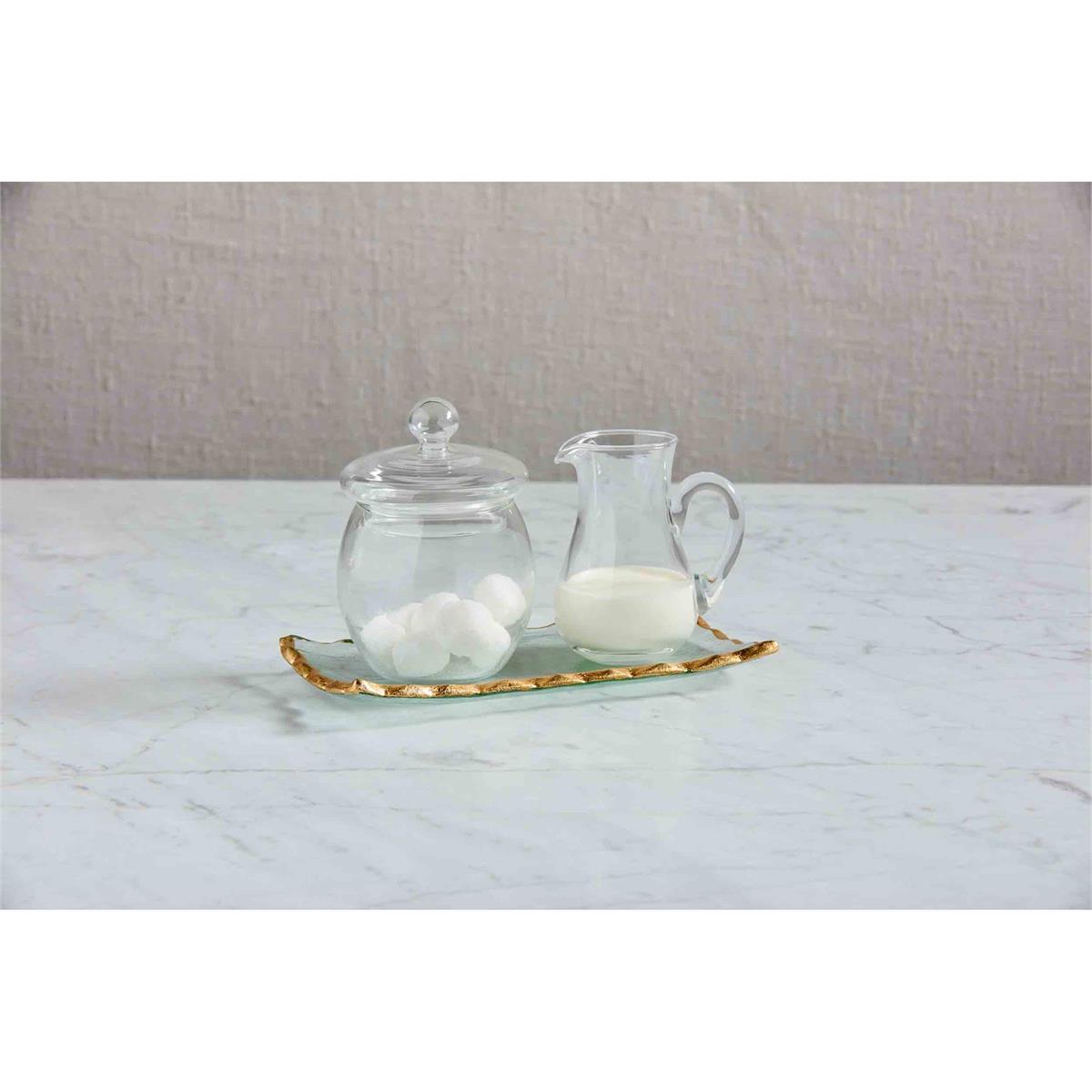 Gold Edge Cream &amp; Sugar Set