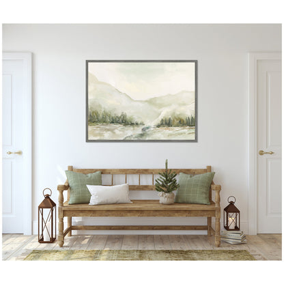 Sylvie Winter Landscape 6 Framed Canvas by Annie Quigley