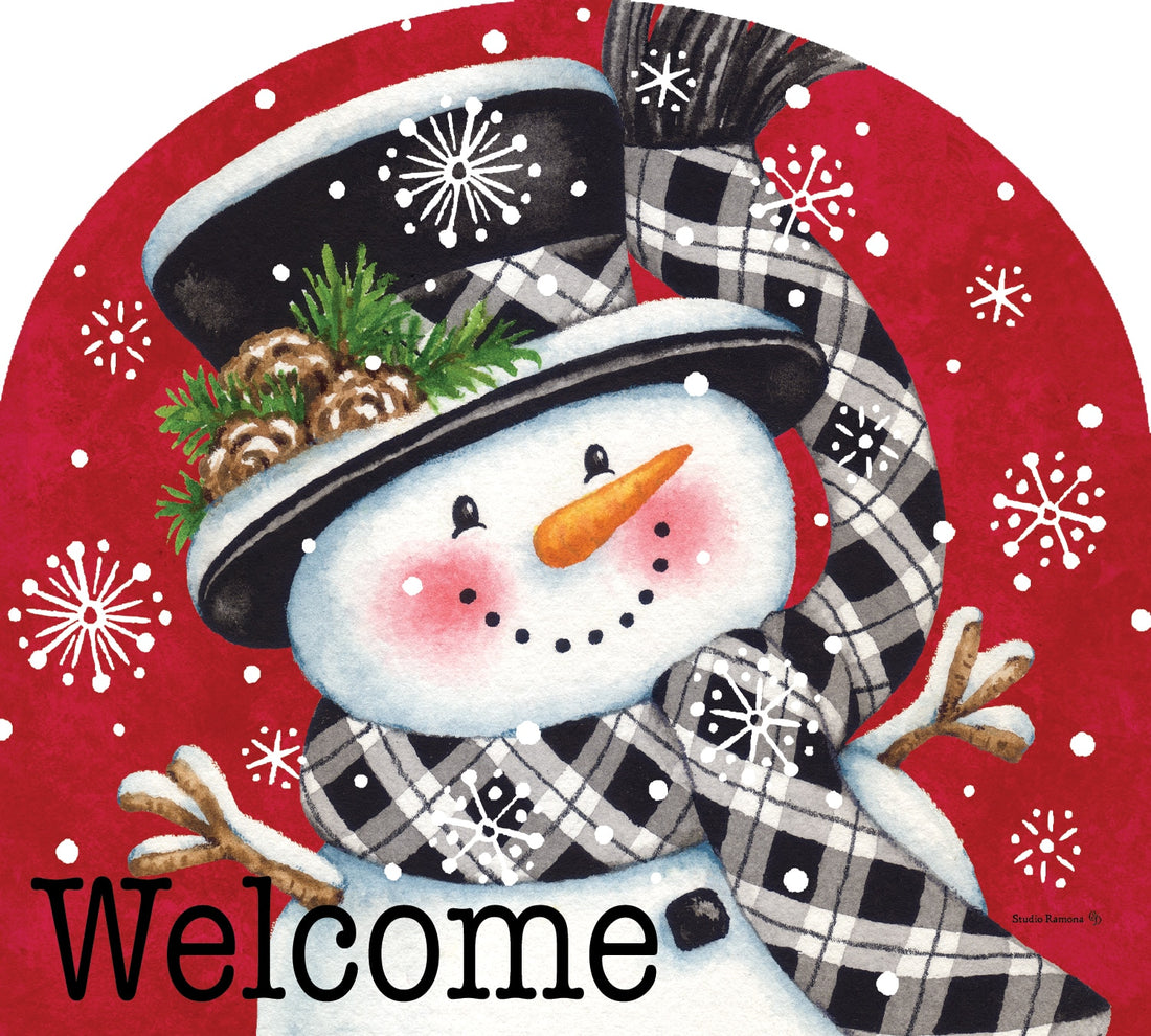 Black &amp; Red Snowman-Arbor Mate