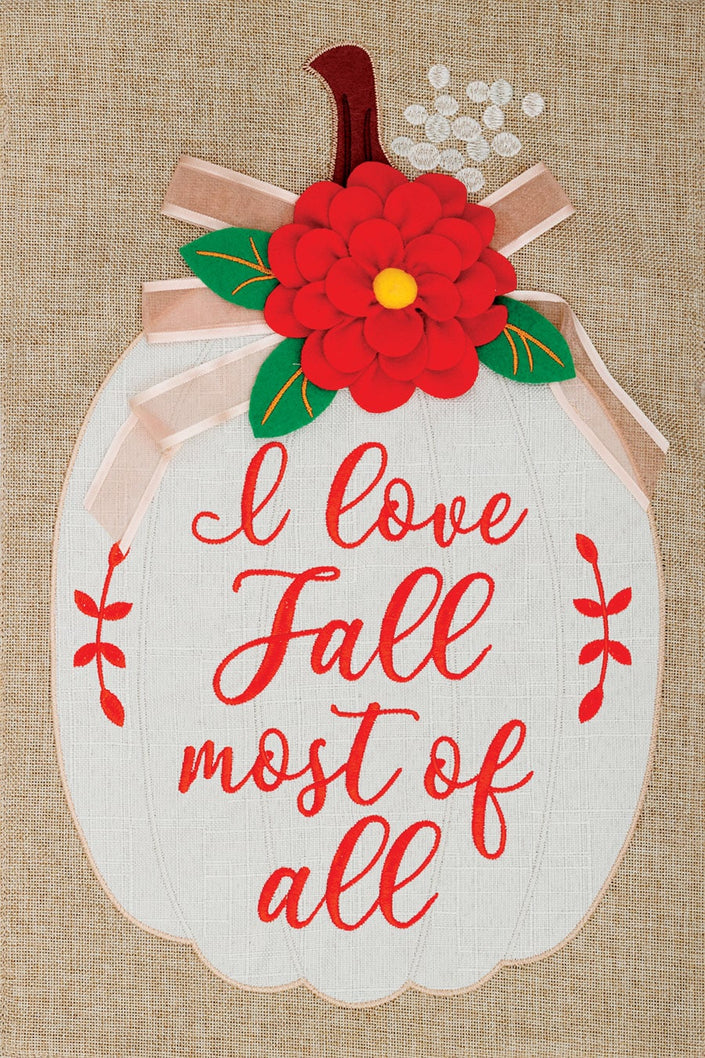 I Love Fall-Burlap