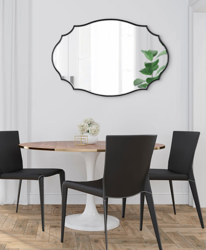 Leanna Scalloped Oval Wall Mirror
