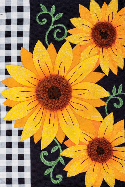 Gingham Sunflowers-Applique