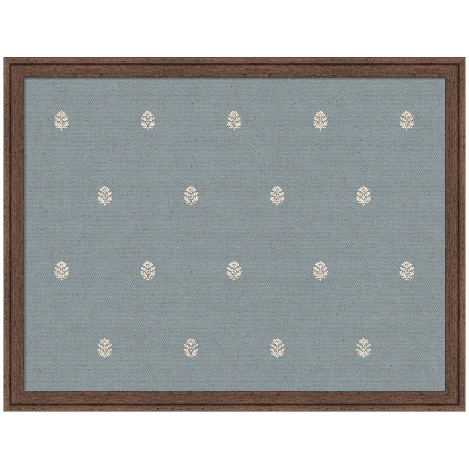 Pinboard Blue Botanical Block Print