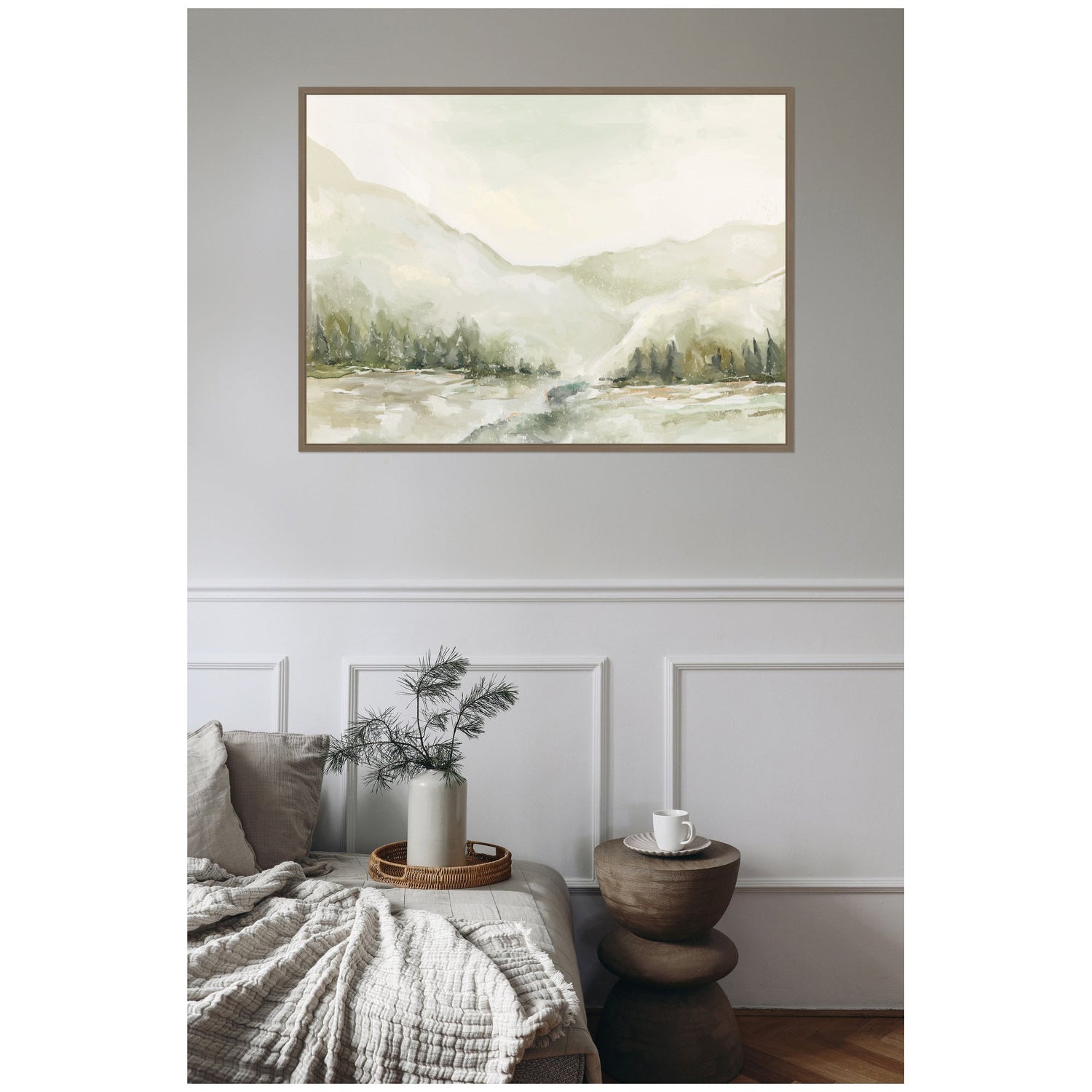 Sylvie Winter Landscape 6 Framed Canvas by Annie Quigley