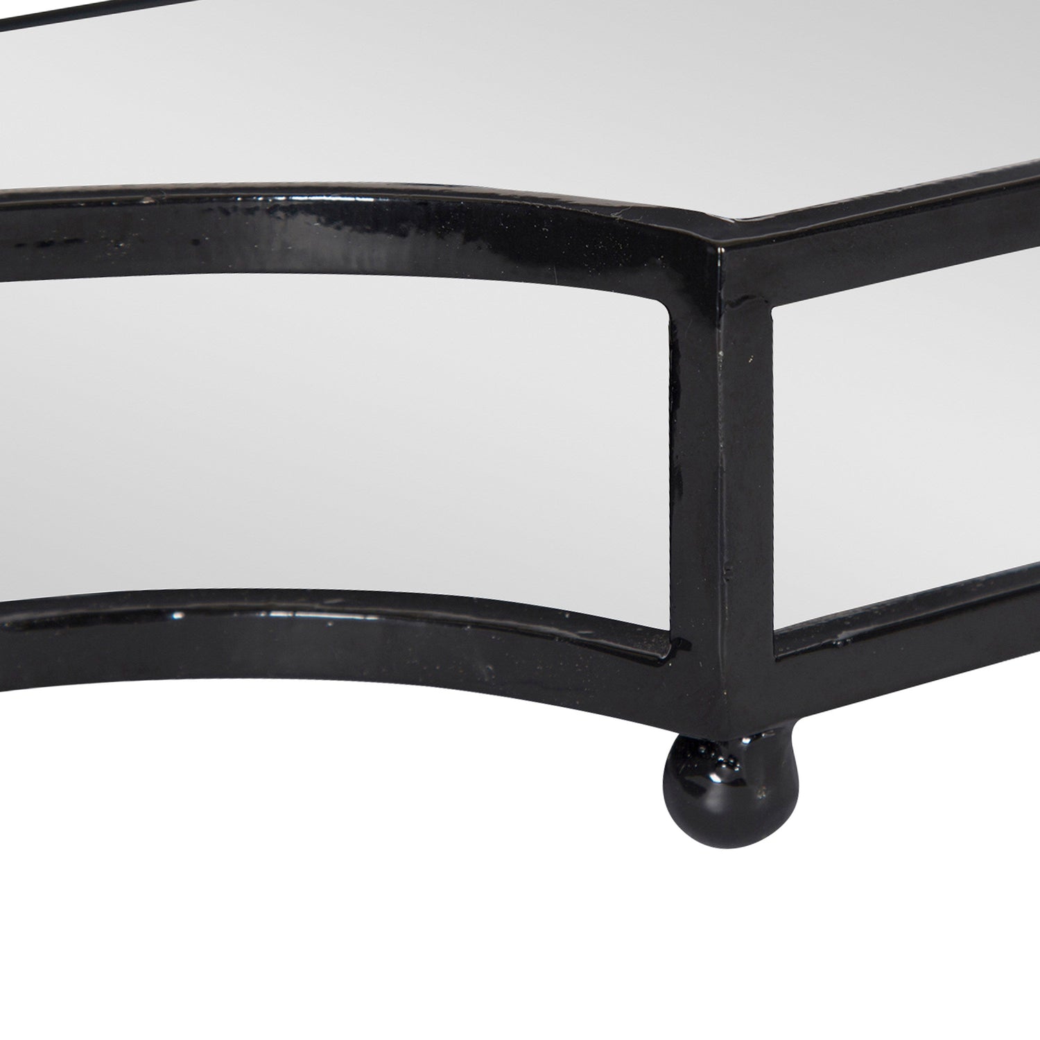 Ciel Metal Mirrored Scalloped Decorative Tray
