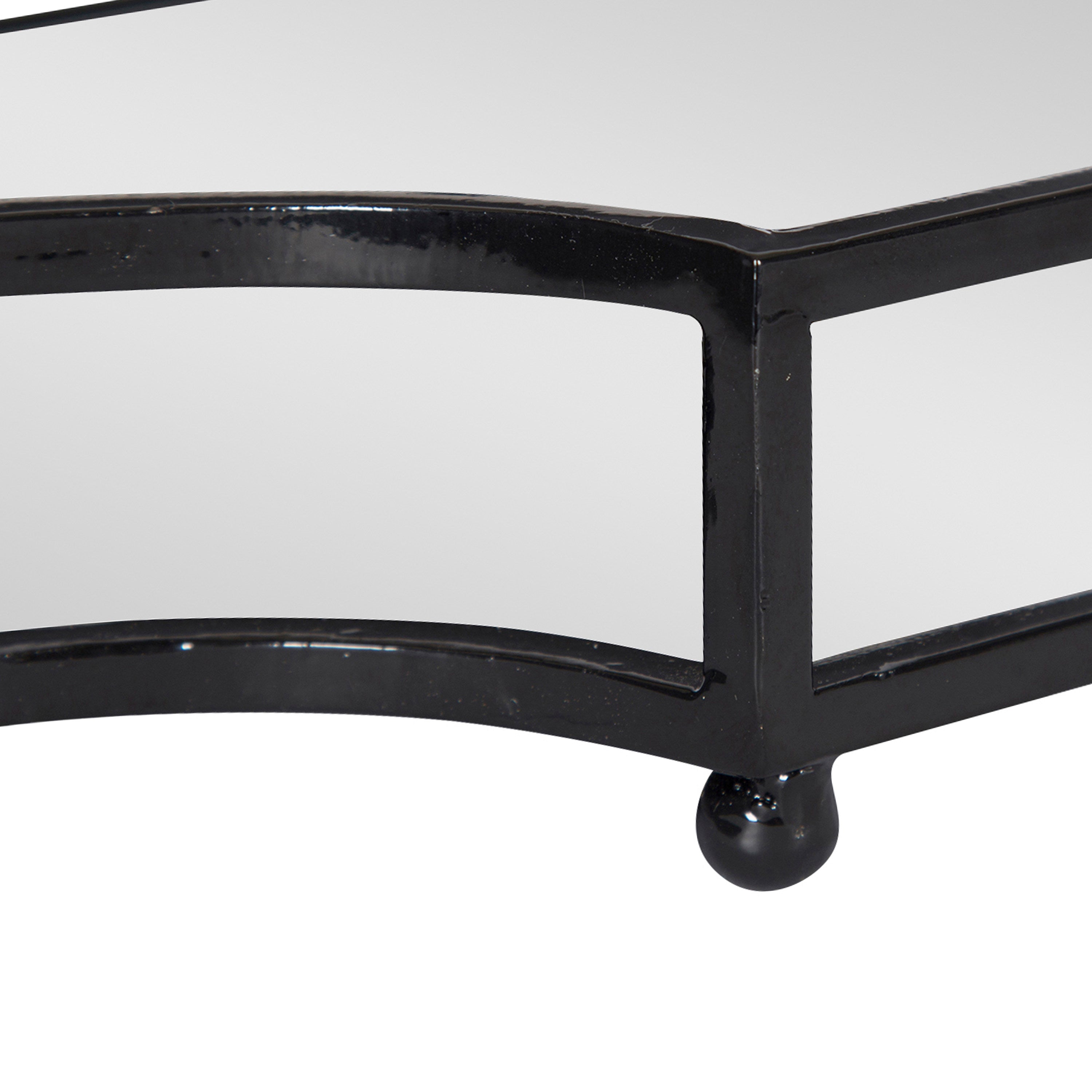 Ciel Metal Mirrored Scalloped Decorative Tray