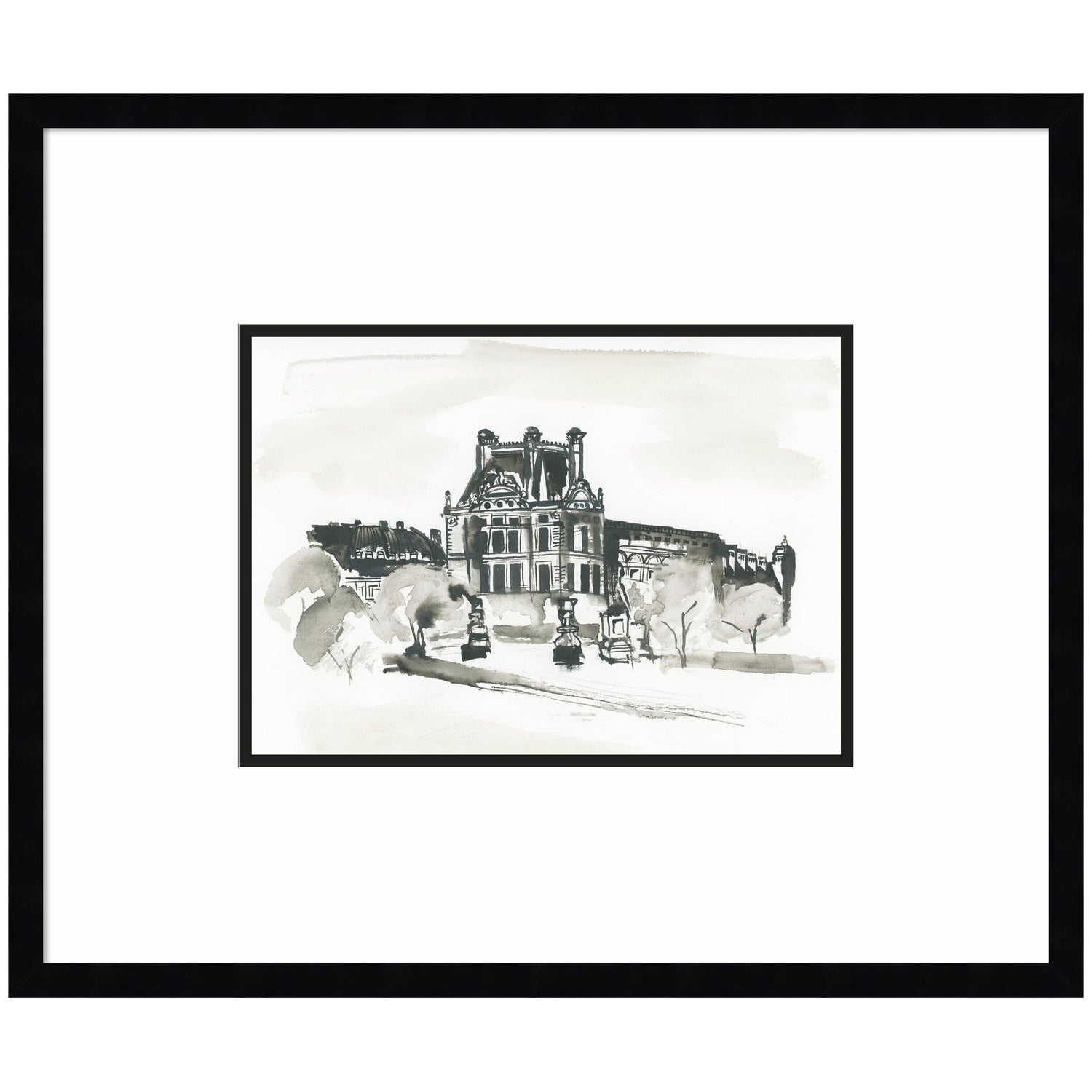 Postcard Paris by Teju Reval Framed Wall Art Print