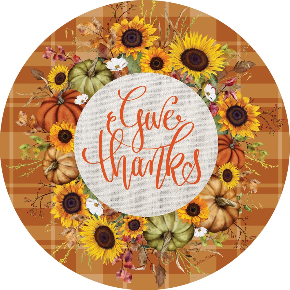 Give Thanks Wreath-LG Hang Around