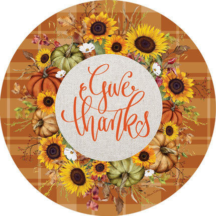 Give Thanks Wreath-LG Hang Around