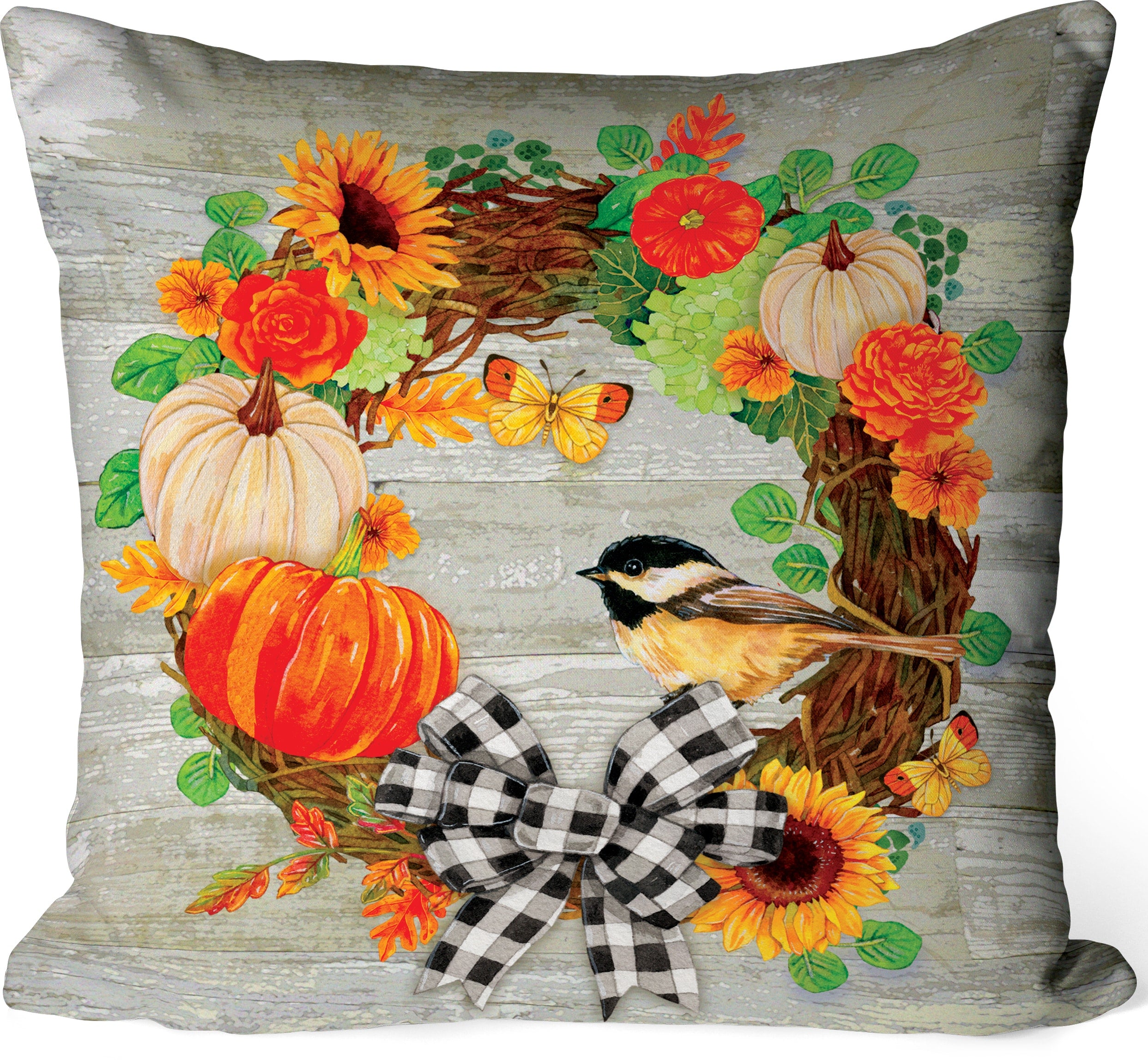 Pumpkin Wreath-Pillow