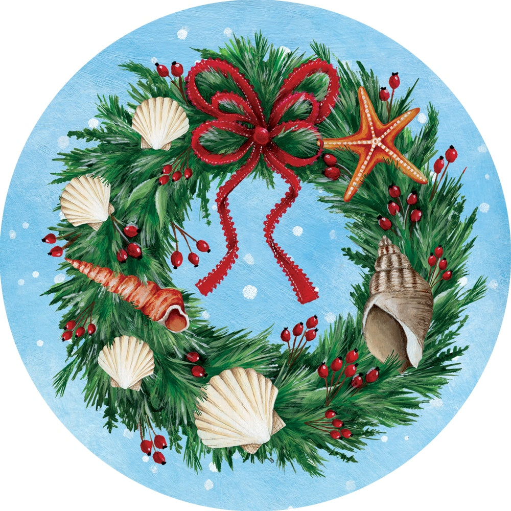 Seashell Wreath-Accent Magnet