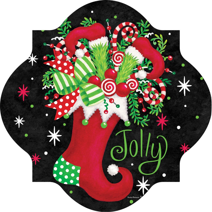 Jolly Stocking-LG Hang Around