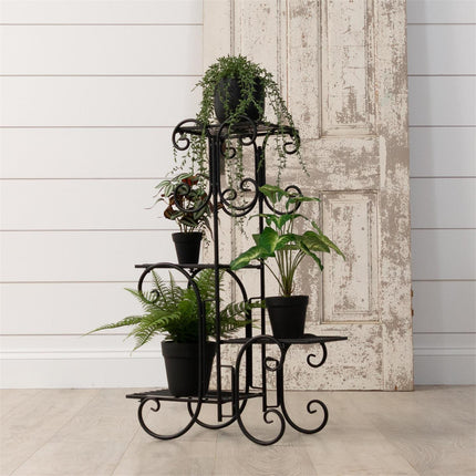 SCROLLED TIERED PLANT STAND