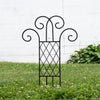 Black Flourish Pot Trellis