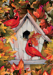 Cardinal Birdhouse-Flag