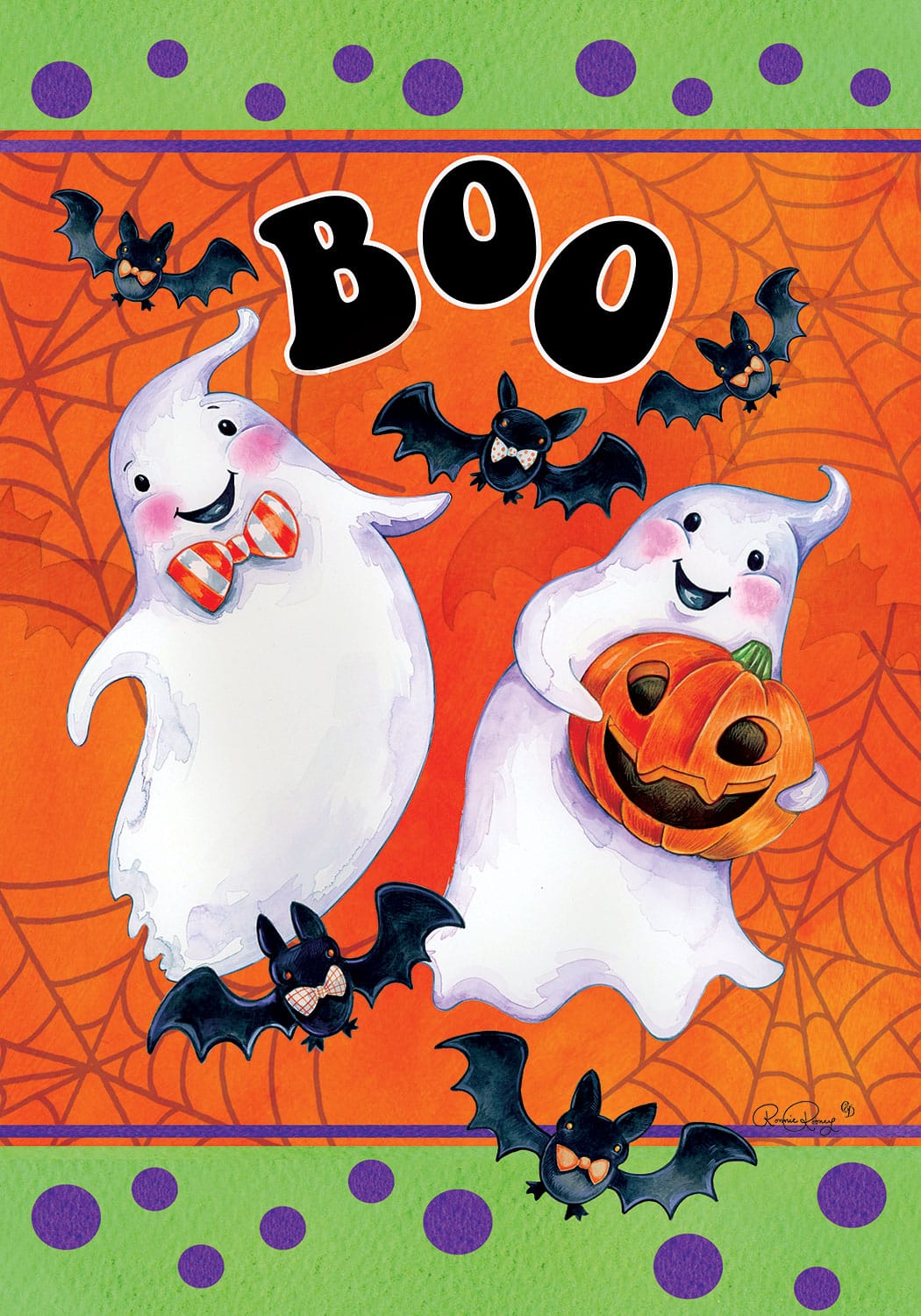 Halloween Ghosts-Flag