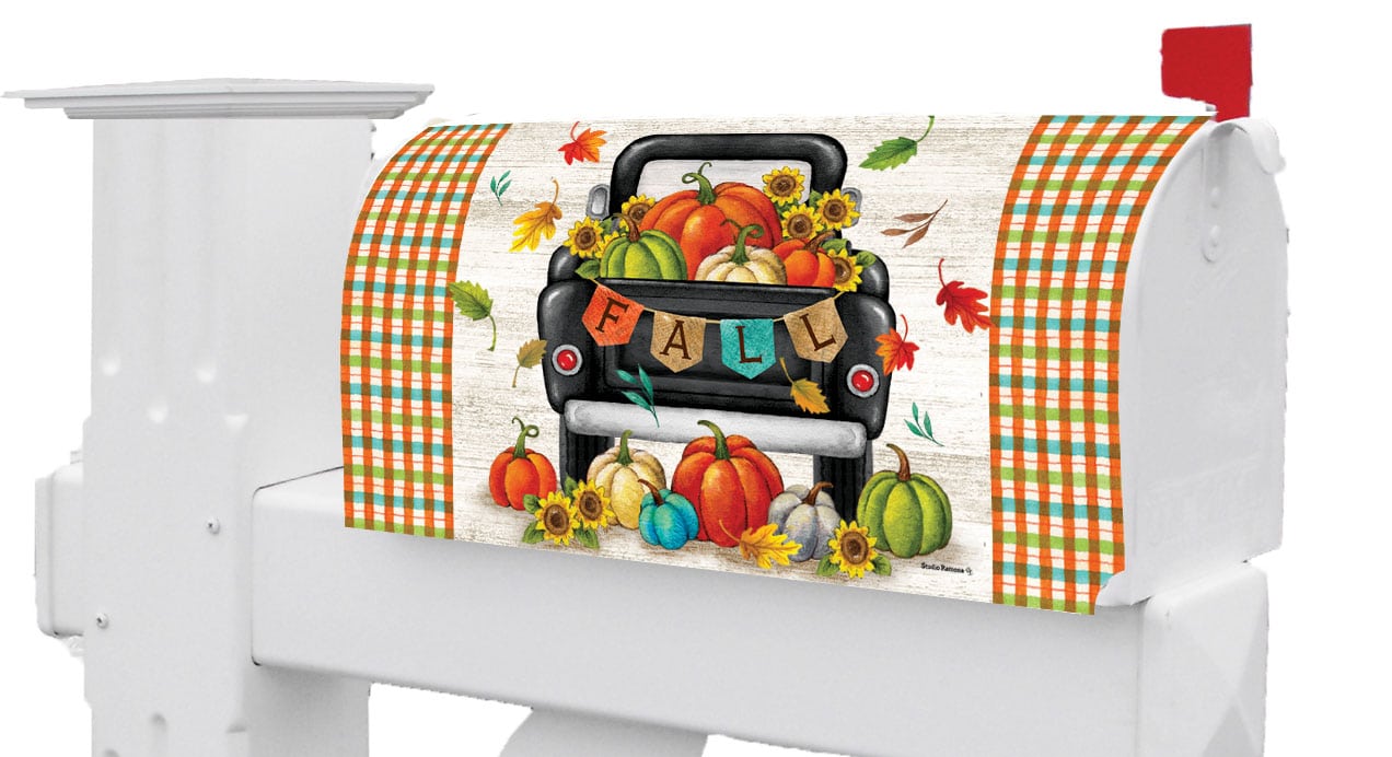 Pumpkin Truck-Mailbox Makeover