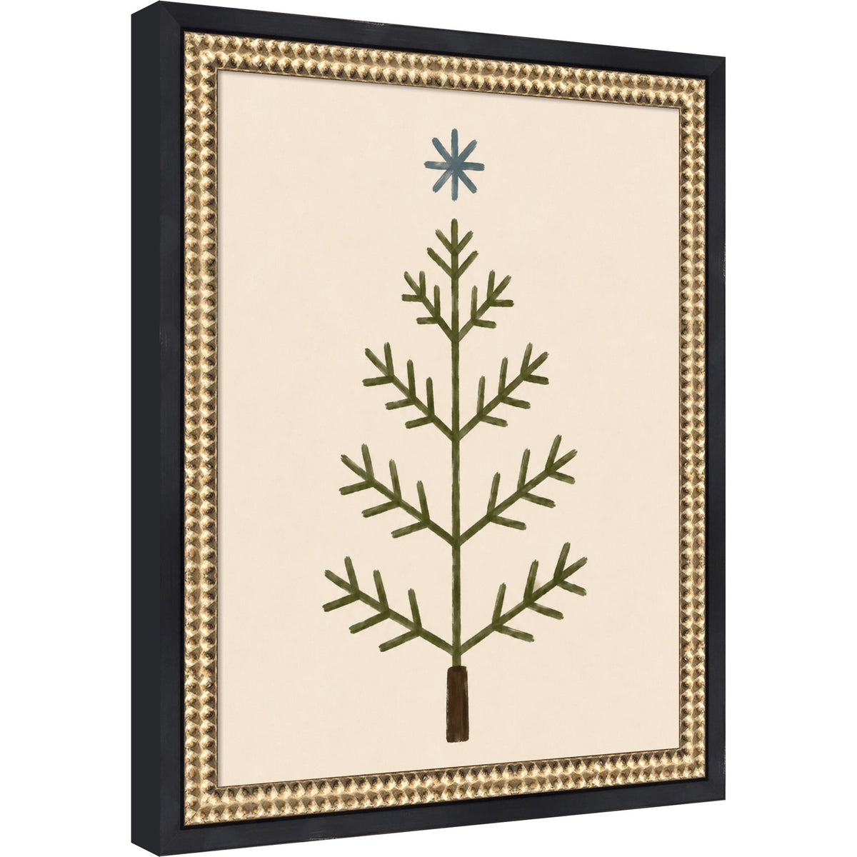 Scandinavian Tree by Laura Moss Framed Mounted Canvas Wall Art Print