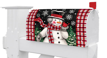 Snowman & Cardinal- Mailbox Makeover