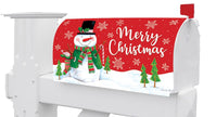 Red & Green Snowman- Mailbox Makeover