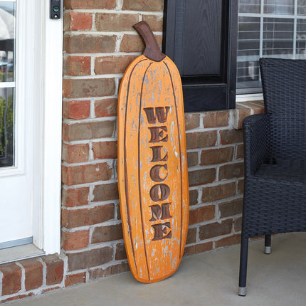 Welcome Pumpkin Porch Sign