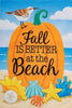 Beach Pumpkin-Applique Flag