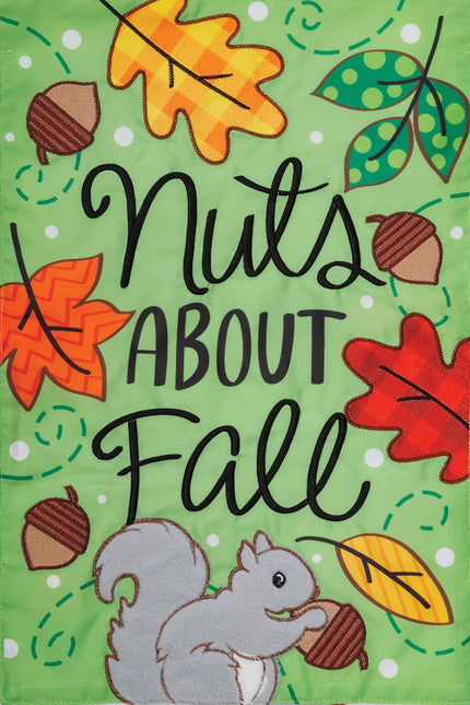 Nuts About Fall-Applique Flag