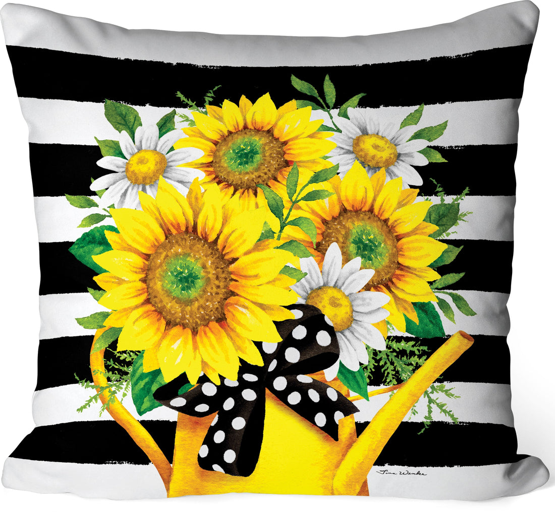 Sunflower Wateringcan-Pillow