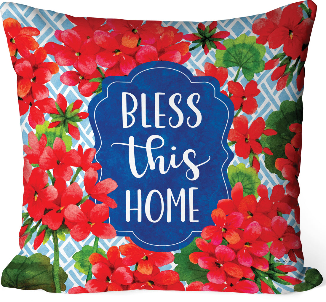 Blessed Geraniums-Pillow